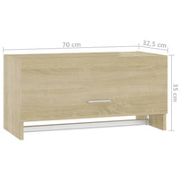 Thumbnail for Kleiderschrank Sonoma-Eiche 70x32,5x35 cm Holzwerkstoff