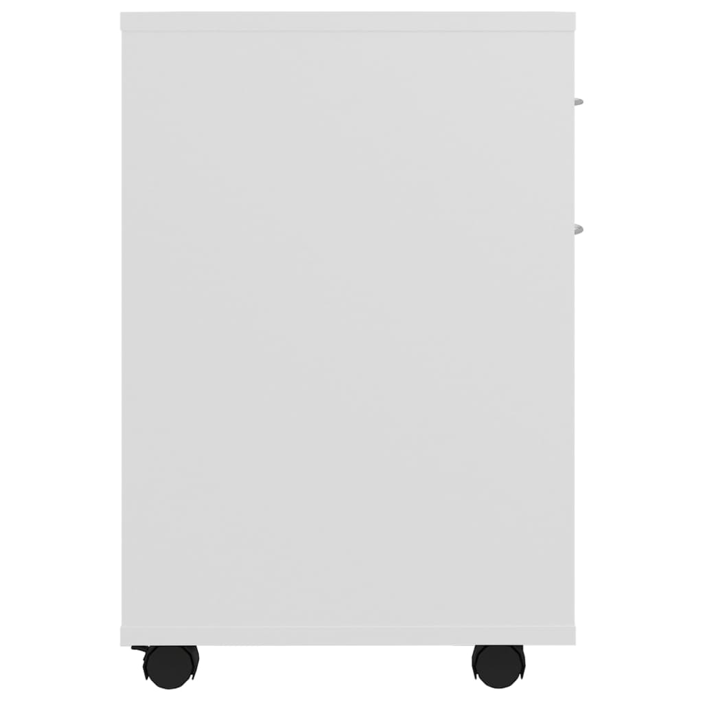 Rollschrank Weiß 45x38x54 cm Holzwerkstoff