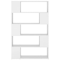 Thumbnail for Bücherregal Raumteiler Weiß 100x24x155 cm Holzwerkstoff