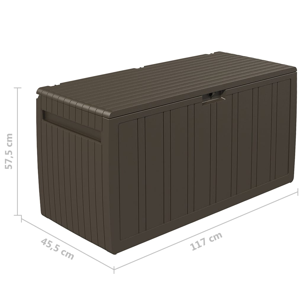 Kissenbox Braun 117x45,5x57,5 cm 270 L