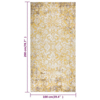 Thumbnail for Outdoor-Teppich Flachgewebe 100x200 cm Gelb