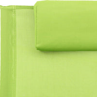 Thumbnail for Sonnenliege mit Kissen Stahl und Textilene Grün
