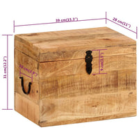 Thumbnail for Aufbewahrungsbox 39x28x31 cm Massivholz Mango