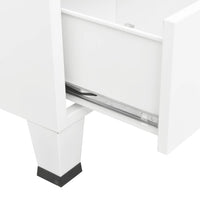 Thumbnail for Kleiderschrank Industrie-Stil Weiß 67x35x107 cm Stahl