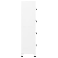 Thumbnail for Schließfachschrank Weiß 38x45x180 cm Stahl