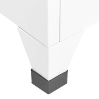 Thumbnail for Schließfachschrank Weiß 38x45x180 cm Stahl