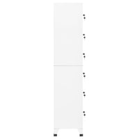 Thumbnail for Schließfachschrank Weiß 38x40x180 cm Stahl