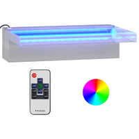 Thumbnail for Wasserfall-Element mit RGB LEDs Edelstahl 30 cm