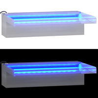 Thumbnail for Wasserfall-Element mit RGB LEDs Edelstahl 30 cm