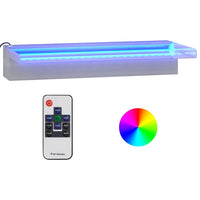 Thumbnail for Wasserfall-Element mit RGB LEDs Edelstahl 45 cm