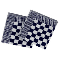 Thumbnail for 10-tlg. Handtuch-Set Blau und Weiß Baumwolle
