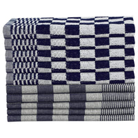 Thumbnail for 50-tlg. Handtuch-Set Blau und Weiß Baumwolle