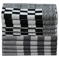 Thumbnail for 20-tlg. Handtuch-Set Schwarz und Weiß Baumwolle