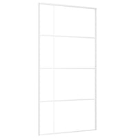 Thumbnail for Schiebetür ESG Glas und Aluminium mattiert 102,5x205 cm Weiß