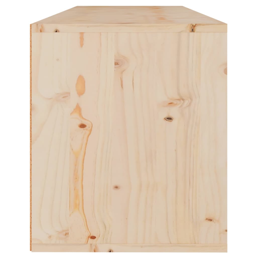Wandschrank 100x30x35 cm Massivholz Kiefer