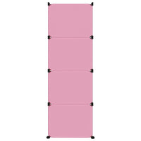 Thumbnail for Kinderschrank Modular mit 12 Würfeln Rosa PP