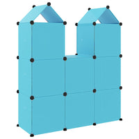 Thumbnail for Kinderschrank Modular mit 8 Würfeln Blau PP