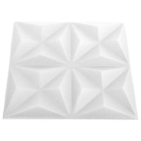 Thumbnail for 3D-Wandpaneele 24 Stk. 50x50 cm Origami-Weiß 6 m²