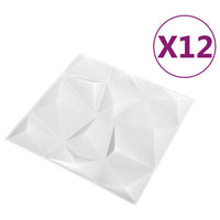 Thumbnail for 3D-Wandpaneele 12 Stk. 50x50 cm Diamant Grau 3 m²
