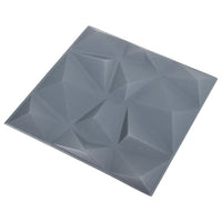 Thumbnail for 3D-Wandpaneele 12 Stk. 50x50 cm Diamant Grau 3 m²