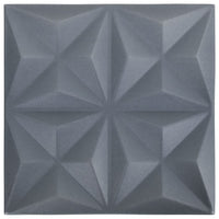Thumbnail for 3D-Wandpaneele 12 Stk. 50x50 cm Origami Grau 3 m²