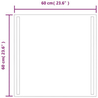 Thumbnail for LED-Badspiegel 60x60 cm