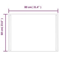 Thumbnail for LED-Badspiegel 80x60 cm
