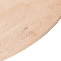 Thumbnail for Runde Tischplatte Ø70x1,5 cm Unbehandeltes Massivholz Eiche