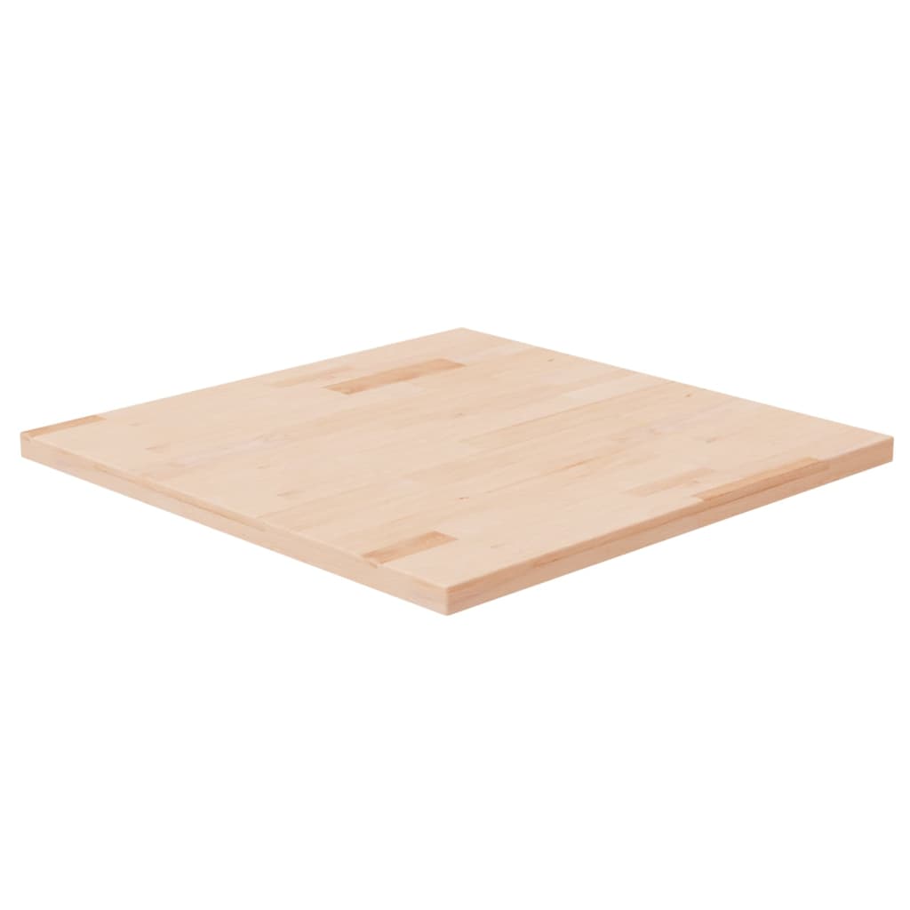 Tischplatte Quadratisch 60x60x2,5 cm Eichenholz Unbehandelt