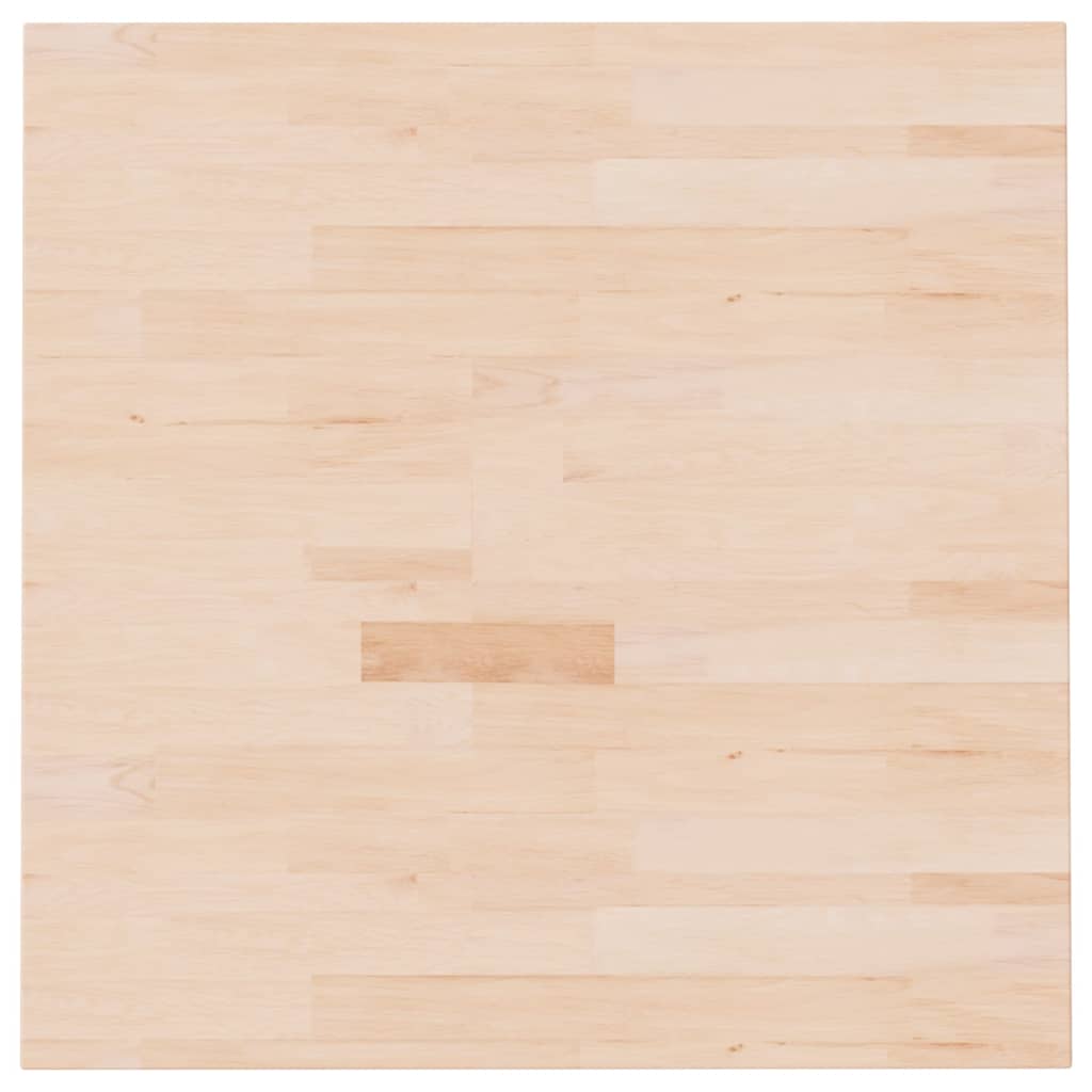 Tischplatte Quadratisch 70x70x2,5 cm Eichenholz Unbehandelt