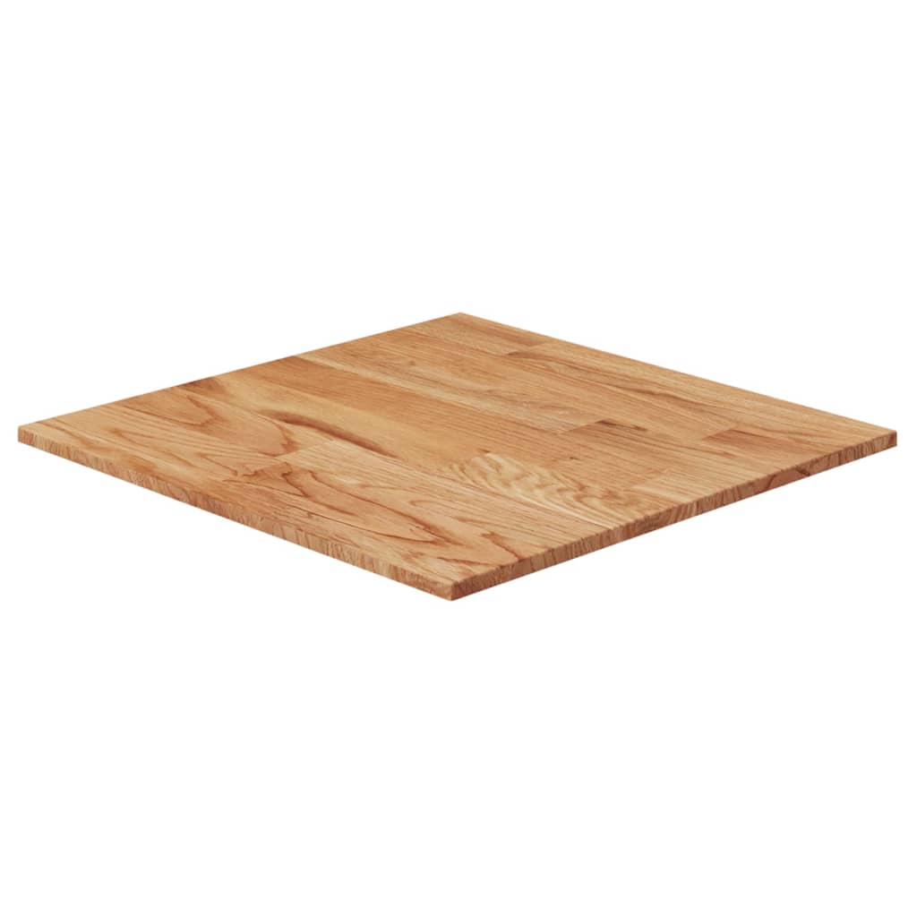 Tischplatte Quadratisch Hellbraun 40x40x1,5cm Behandelte Eiche