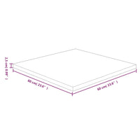 Thumbnail for Tischplatte Quadratisch Hellbraun 60x60x2,5cm Behandelte Eiche