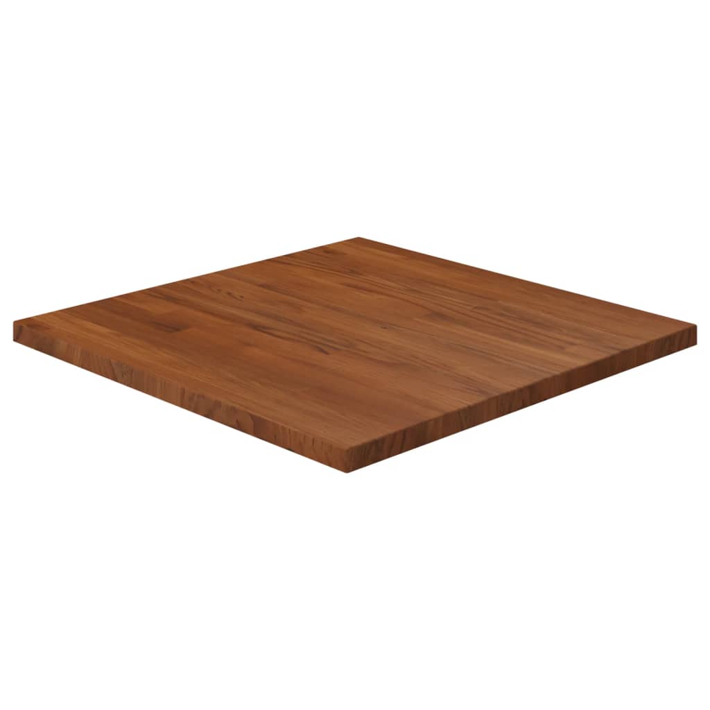 Tischplatte Quadratisch Dunkelbraun 60x60x2,5cm Eiche Behandelt