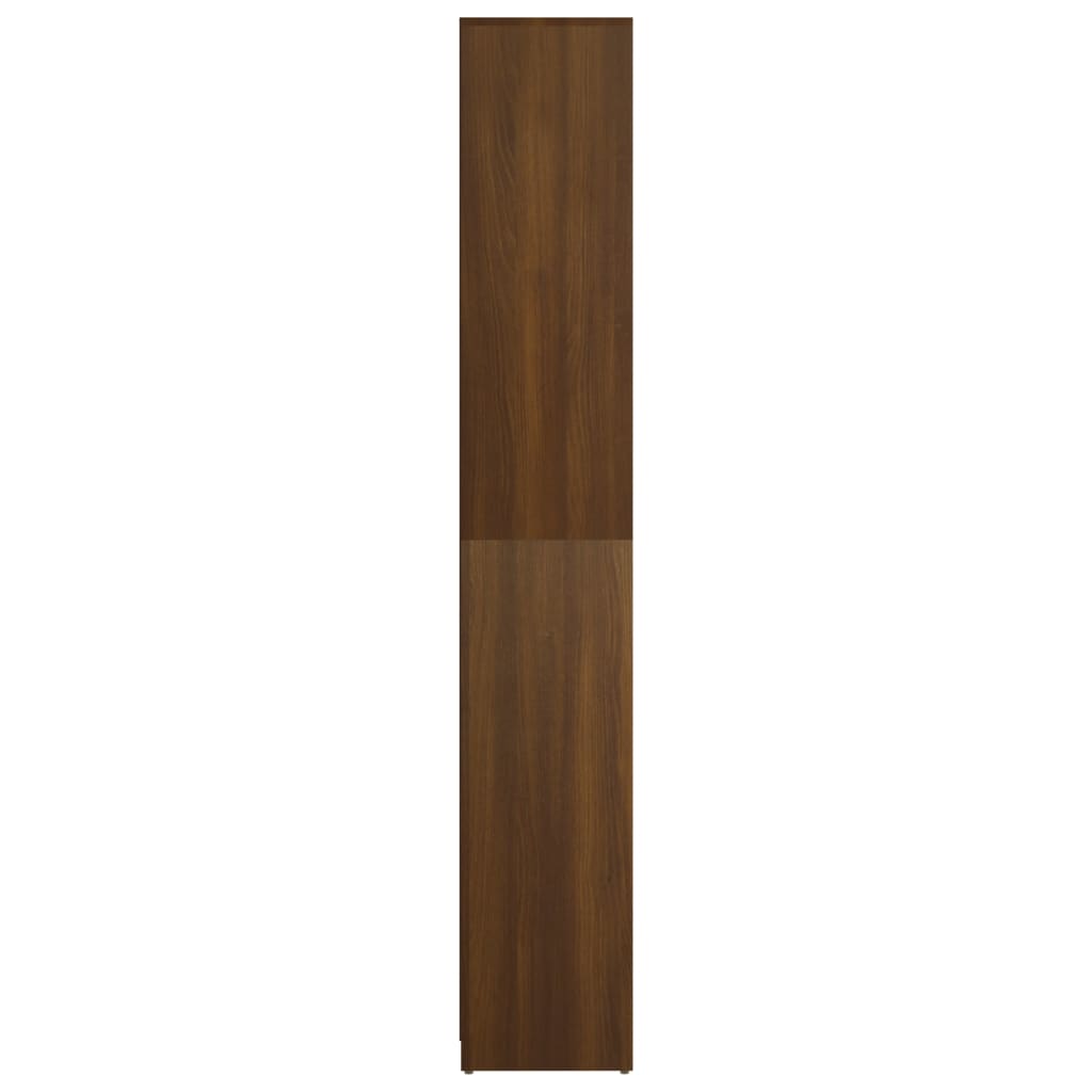 Badezimmerschrank Braun Eiche 30x30x183,5 cm Holzwerkstoff