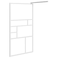 Thumbnail for Duschwand für Walk-In Dusche 100x195 cm ESG-Glas Weiß