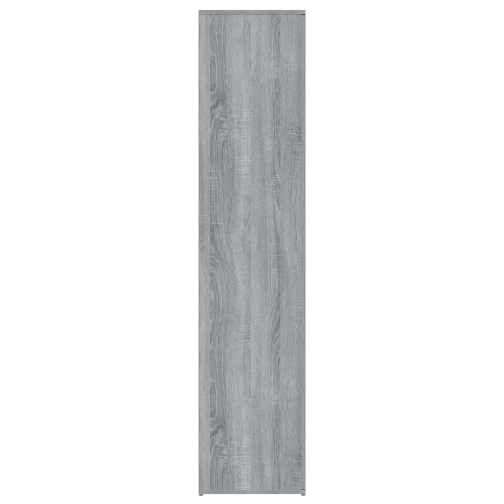 Schuhregal Grau Sonoma 80x39x178 cm Holzwerkstoff