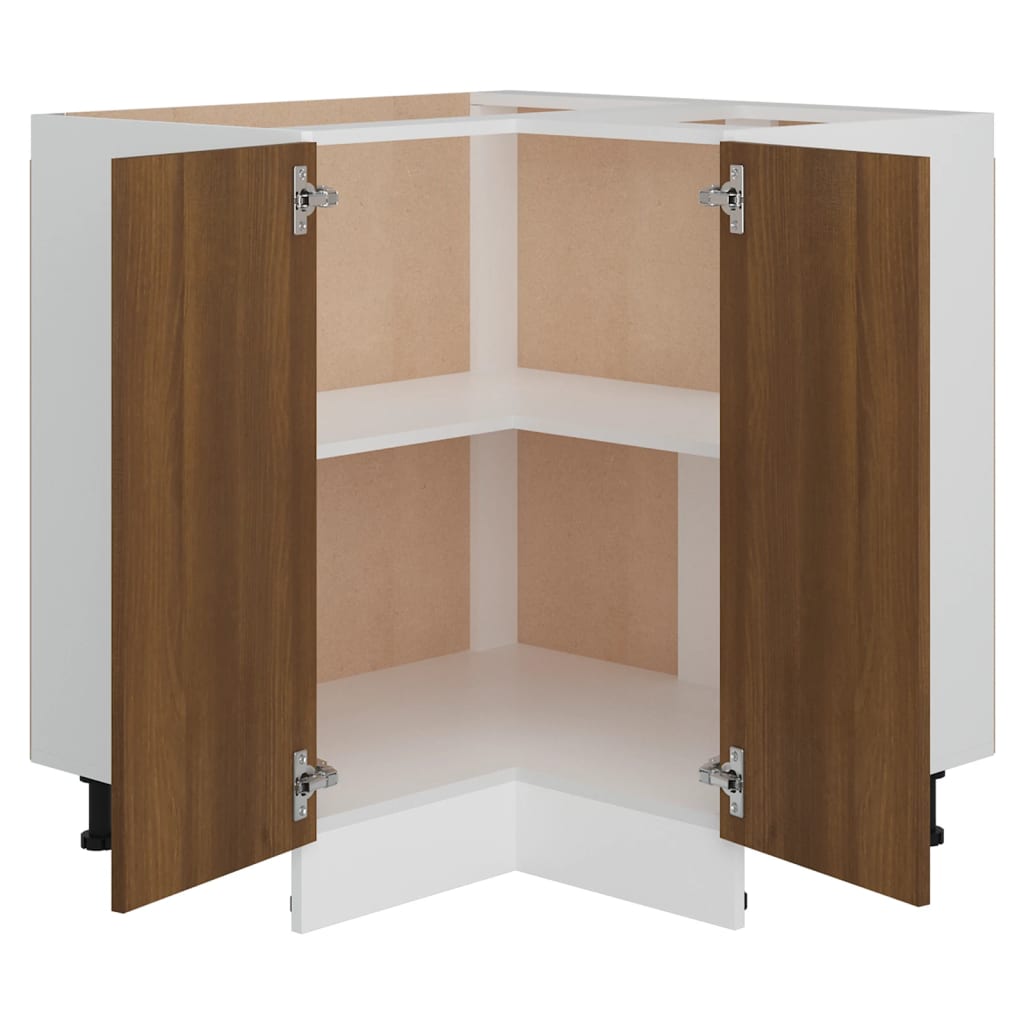 Küchenschrank Braun Eichen-Optik 75,5x75,5x80,5cm Holzwerkstoff