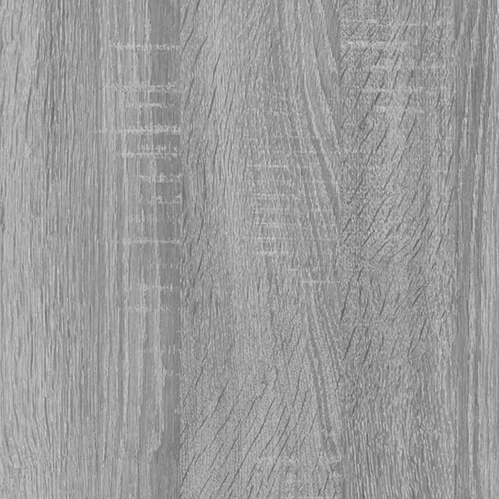 Mikrowellenumbauschrank Grau Sonoma 60x57x207 cm Holzwerkstoff