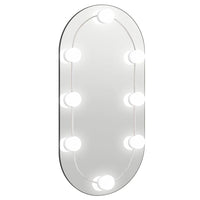 Thumbnail for Spiegel mit LED-Leuchten 60x30 cm Glas Oval