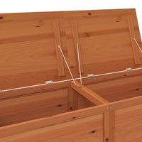 Thumbnail for Outdoor-Kissenbox Braun 150x50x56 cm Massivholz Tanne