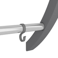Thumbnail for Handtuchhalter mit Haken Silbern 56x16x72 cm Aluminium