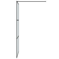 Thumbnail for Duschwand für Begehbare Dusche Schwarz 90x195cm Matt ESG-Glas