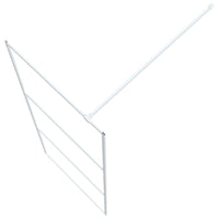Thumbnail for Duschwand für Begehbare Dusche Weiß 80x195 cm ESG-Klarglas