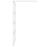 Thumbnail for Duschwand für Begehbare Dusche Silbern 140x195 cm ESG-Klarglas
