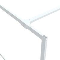 Thumbnail for Duschwand für Begehbare Dusche Weiß 90x195 cm ESG-Klarglas