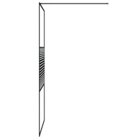 Thumbnail for Duschwand für Begehbare Dusche Schwarz 100x195 cm ESG-Glas Klar