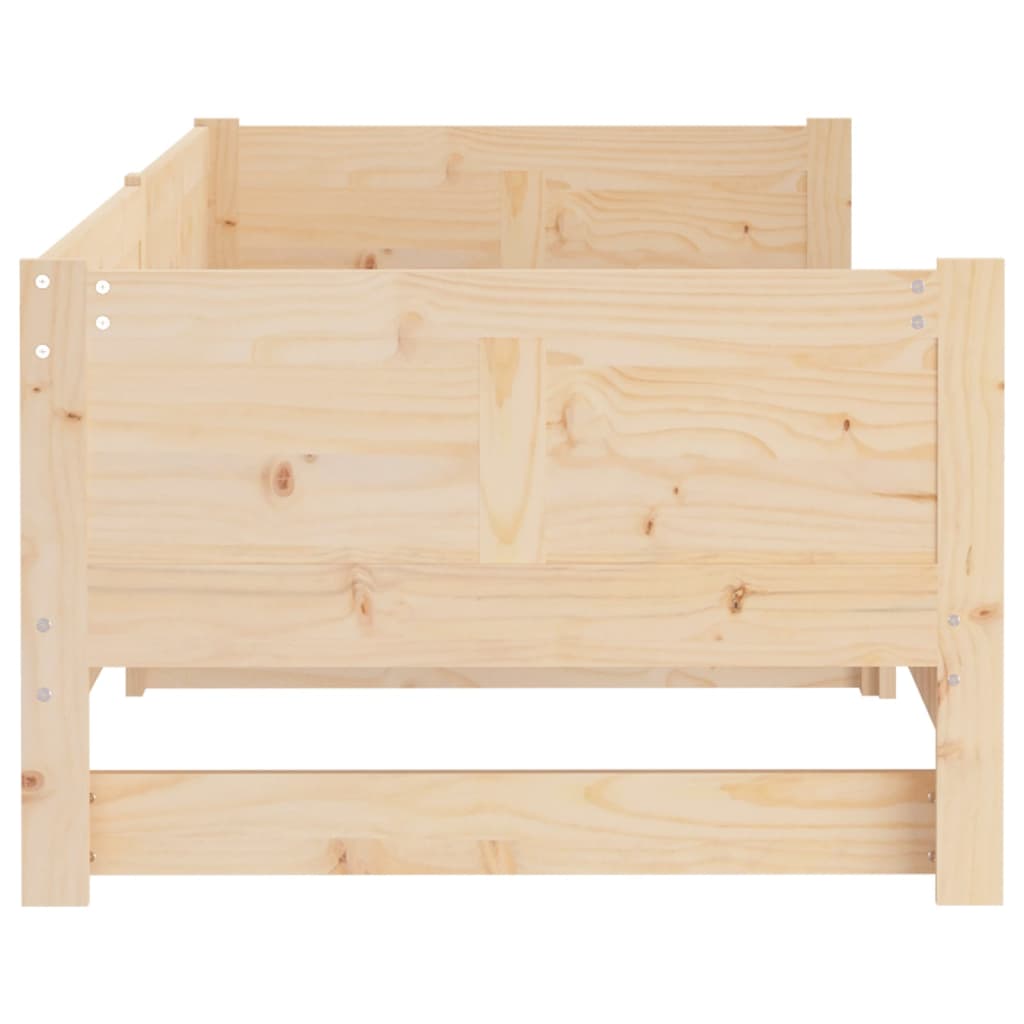 Ausziehbares Tagesbett Massivholz Kiefer 2x(90x200) cm