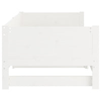 Thumbnail for Ausziehbares Tagesbett Weiß Massivholz Kiefer 2x(90x200) cm