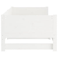 Thumbnail for Ausziehbares Tagesbett Weiß Massivholz Kiefer 2x(80x200) cm
