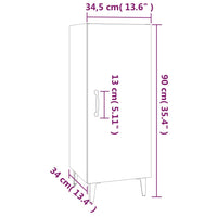 Thumbnail for Sideboard Schwarz 34,5x34x90 cm Holzwerkstoff